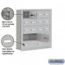 Salsbury Cell Phone Storage Locker - 5 Door High Unit (5 Inch Deep Compartments) - 12 A Doors and 4 B Doors - Aluminum - Recessed Mounted - Master Keyed Locks  19055-16ARK